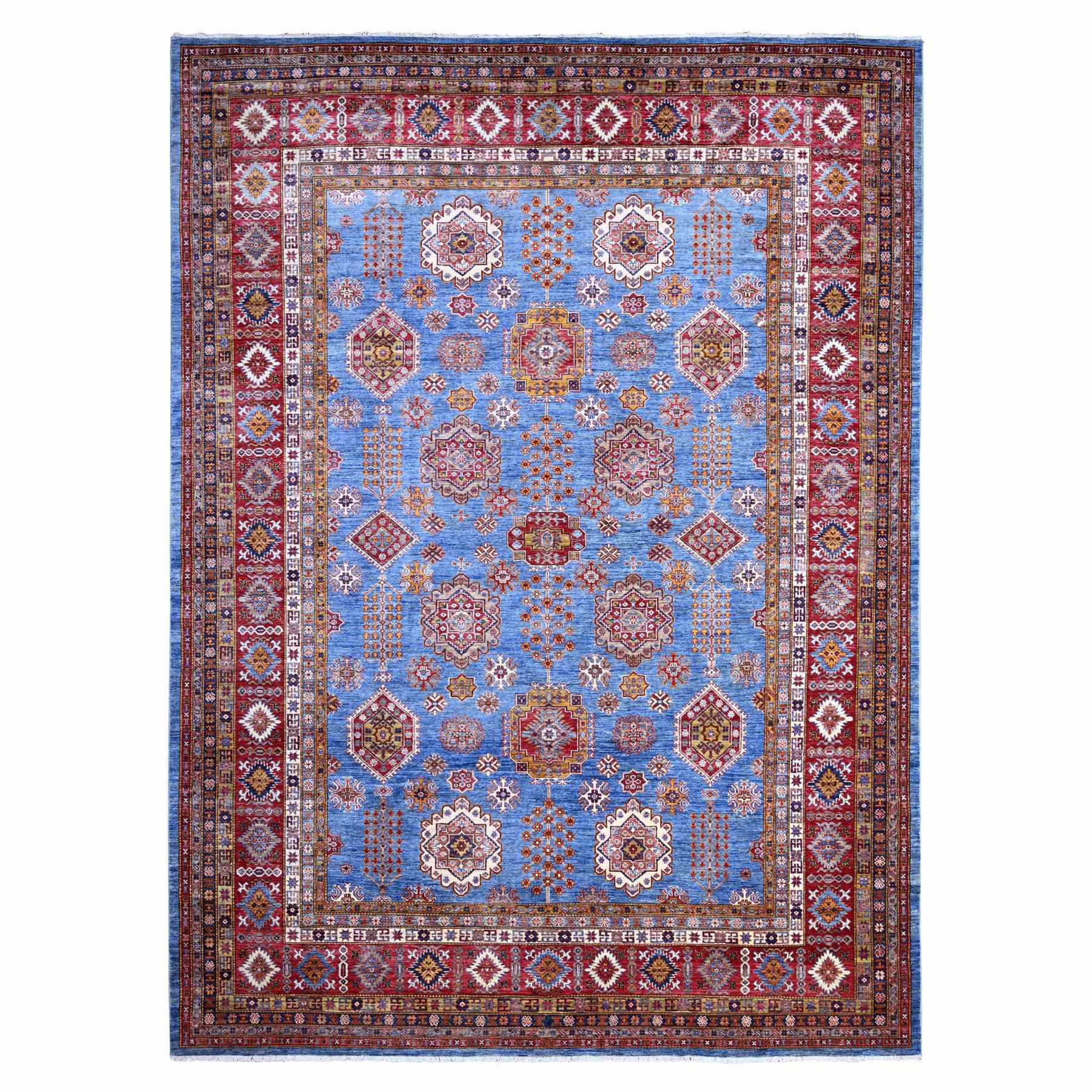 Traditional Wool Hand-Knotted Area Rug 10'2